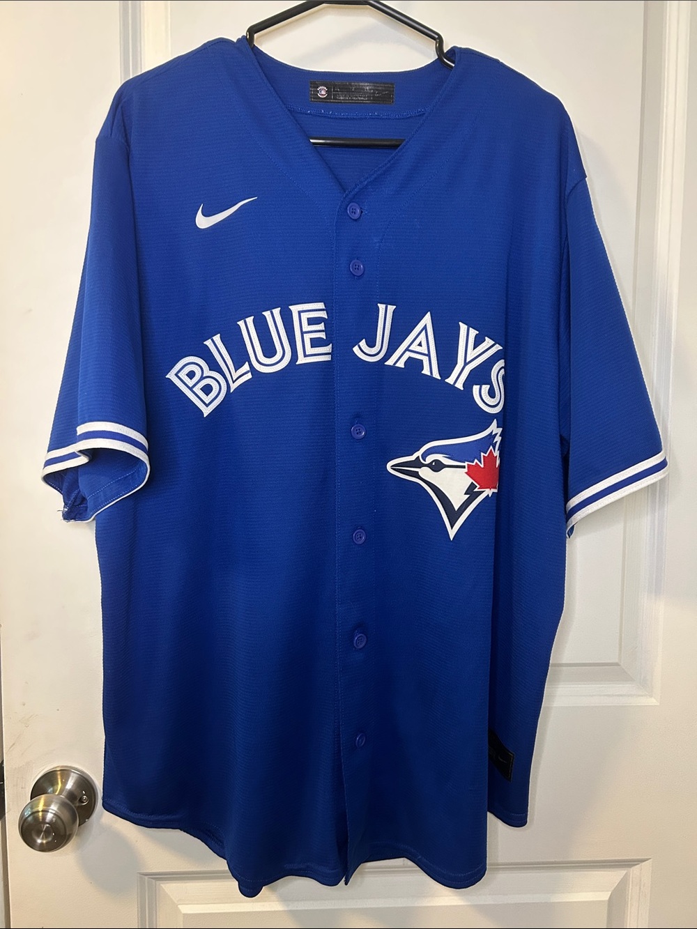 30. Nike Blue Toronto Blue Jays Baseball Jersey with White Trim